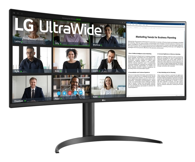 LG 34 VA MONITOR CURVED 34WR55QK-B - Image 6