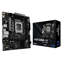 ASRock H810M-H Intel 1851 Socket Motherboard, Micro-ATX, 2x DDR5 Slots, 1x M.2 Socket, GbE LAN, 1x HDMI Port