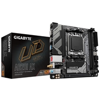 Gigabyte A620I AX (Rev. 1.0) AMD AM5 Socket Motherboard, Mini-ITX, 2x DDR5 Slots, 1x M.2 Socket, 2.5GbE LAN, Wi-Fi 6E, 1x DisplayPort / 1x HDMI Port