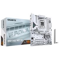 Gigabyte B850 EAGLE WIFI7 ICE AMD AM5 Socket Motherboard, ATX, 4x DDR5 Slots, 3x M.2 Sockets, Fitted I/O Shield, 2.5GbE LAN, Wi-Fi 7, 1x DisplayPort / 1x HDMI Port