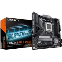 Gigabyte B850M Eagle WIFI6E AMD AM5 Socket Motherboard, Micro-ATX, 4x DDR5 Slots, 2x M.2 Sockets, Fitted I/O Shield, 2.5GbE LAN, Wi-Fi 6E, 2x DisplayPorts / 1x HDMI Port