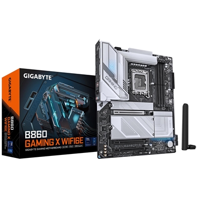 Gigabyte B860 GAMING X WIFI6E Intel 1851 Socket Motherboard, ATX, 4x DDR5 Slots, 3x M.2 Sockets, Fitted I/O Shield, 2.5GbE LAN, Wi-Fi 6E, 1x DisplayPort / 1x HDMI Port / 1x USB-C (USB4) - Image 2