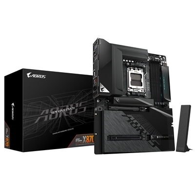 Gigabyte X870 AORUS STEALTH AMD AM5 Socket Motherboard, ATX, 4x DDR5 Slots, 4x M.2 Sockets, 5GbE LAN, Wi-Fi 7, 1x HDMI Port / 2x USB-C (USB4) - Image 2