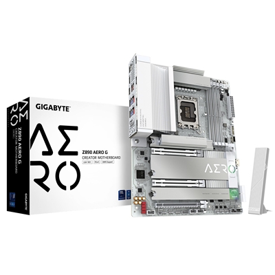Gigabyte Z890 AERO G Intel 1851 Socket Motherboard, ATX, 4x DDR5 Slots, 5x M.2 Sockets, Fitted I/O Shield, 2x 2.5GbE LAN, Wi-Fi 7, 1x DisplayPort / 1x USB-C (USB4) - Image 2