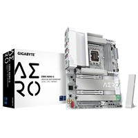 Gigabyte Z890 AERO G Intel 1851 Socket Motherboard, ATX, 4x DDR5 Slots, 5x M.2 Sockets, Fitted I/O Shield, 2x 2.5GbE LAN, Wi-Fi 7, 1x DisplayPort / 1x USB-C (USB4)