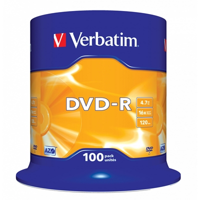 Verbatim DVD-R 16X 100 Pack Spindle 4.7GB Matt Silver - Image 2