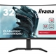 iiyama G-Master GCB3280QSU-B2 Red Eagle 32 Inch Curved Gaming Monitor, Black, 2560x1440, 0.2ms, 180hz, FreeSync, HDMI, Display Port, USB Hub, Speakers, Int PSU, Height Adjustable, Swivel, VESA - Image 3