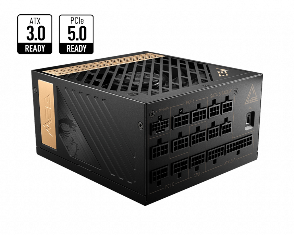 MSI 1300W PLATINUM F/M MEG AI1300P PCIE5