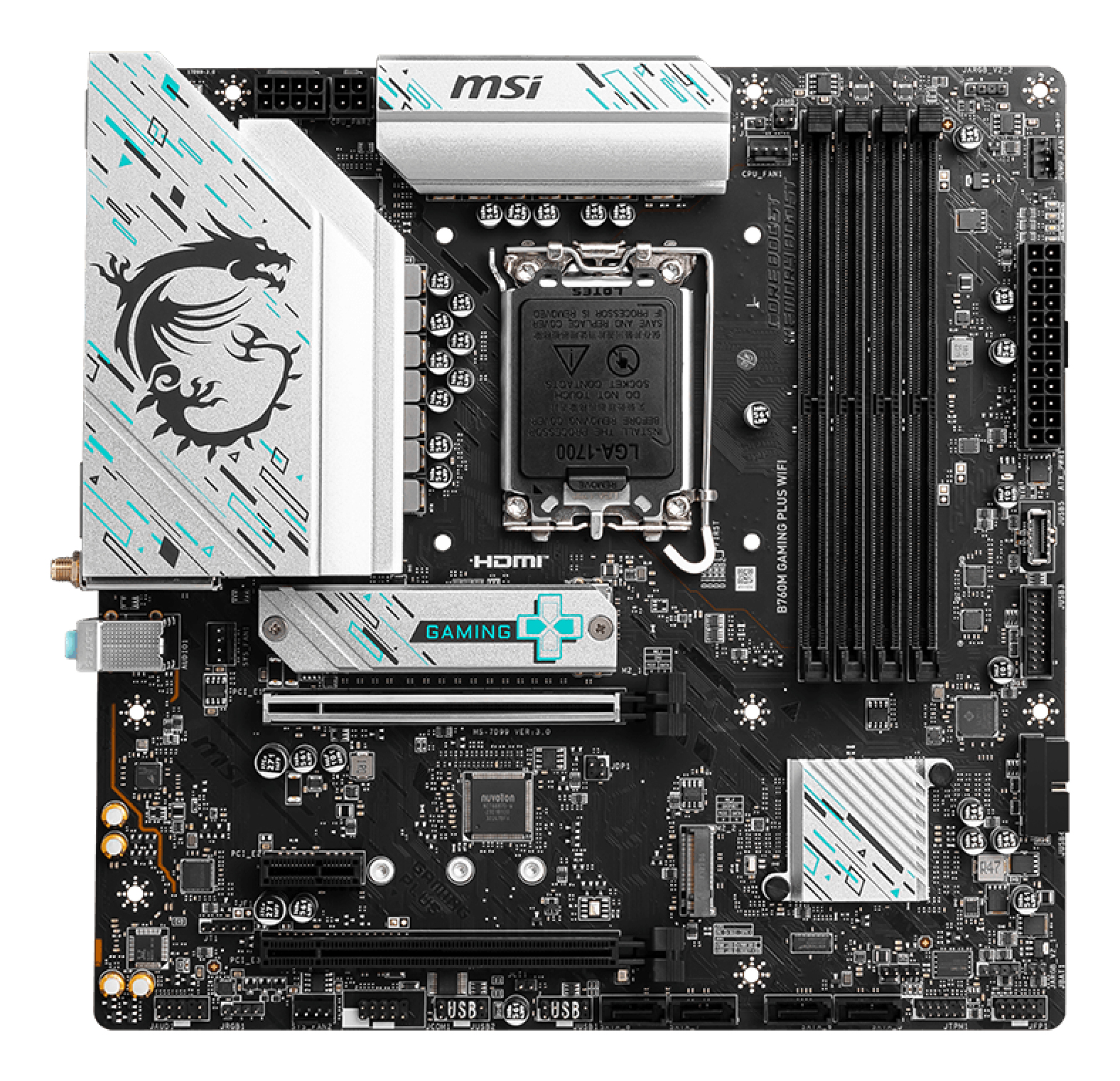 MSI 1700 B760M GAMING PLUS WIFI M-ATX - Image 2