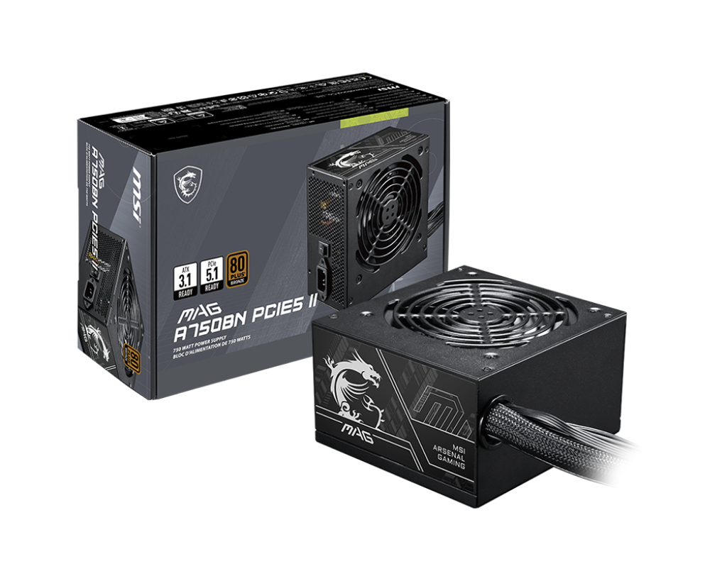 MSI 750W BRONZE STA MAG A750BN PCIE5 II - Image 5