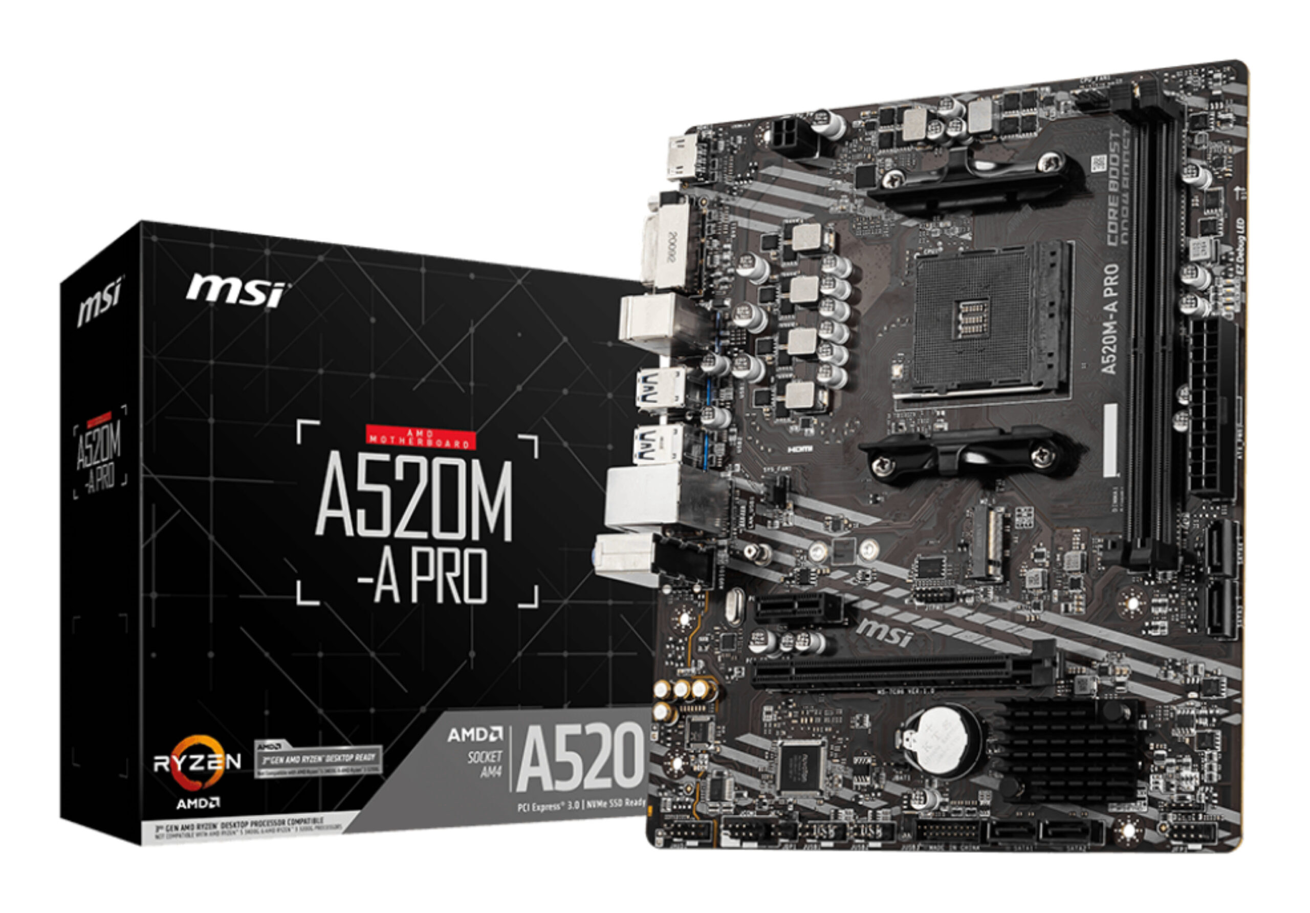 MSI AM4 A520M-A PRO M-ATX