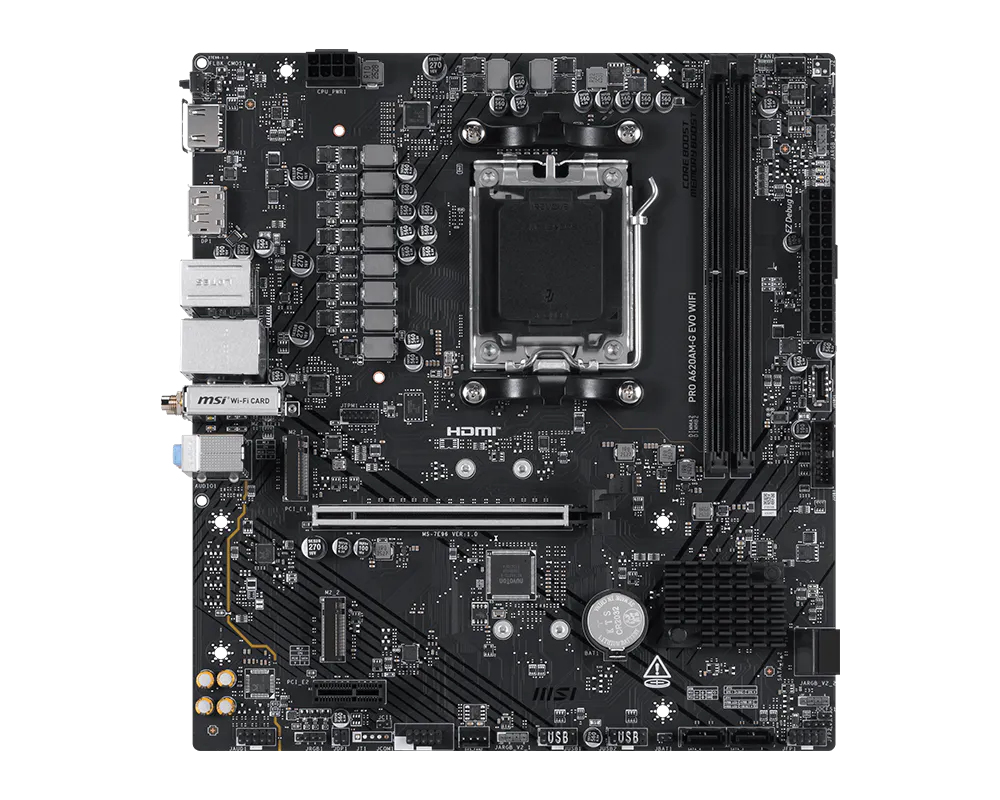 MSI AM4 PRO A620AM-G EVO WIFI M-ATX - Image 2