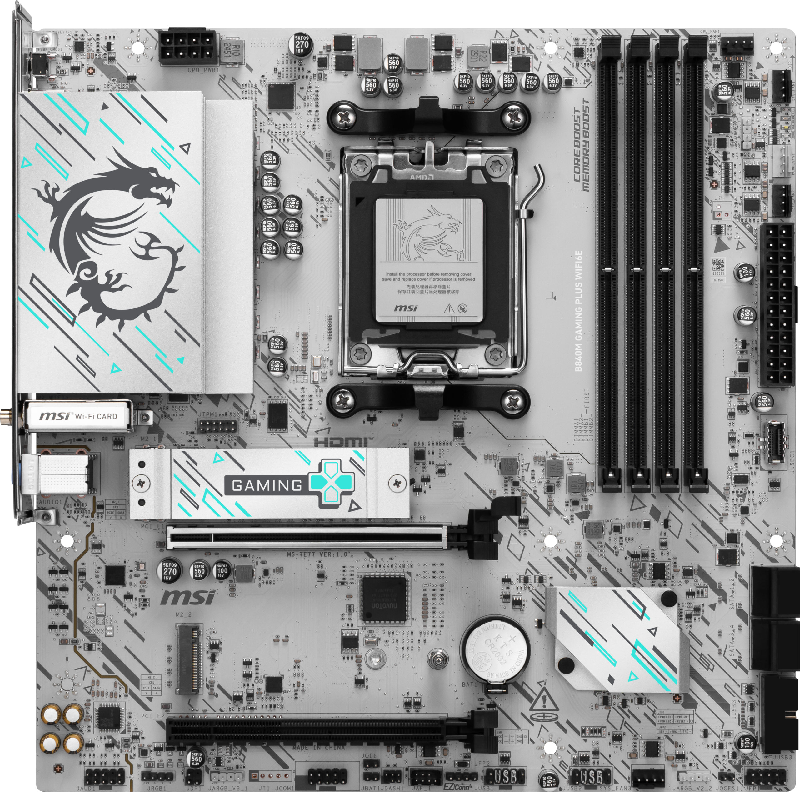MSI AM5 B840M GAMING PLUS WIFI6E M-ATX