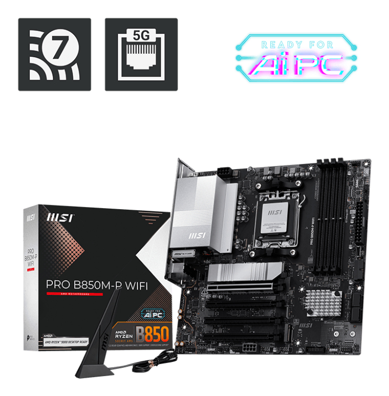 MSI AM5 PRO B850M-P WIFI M-ATX