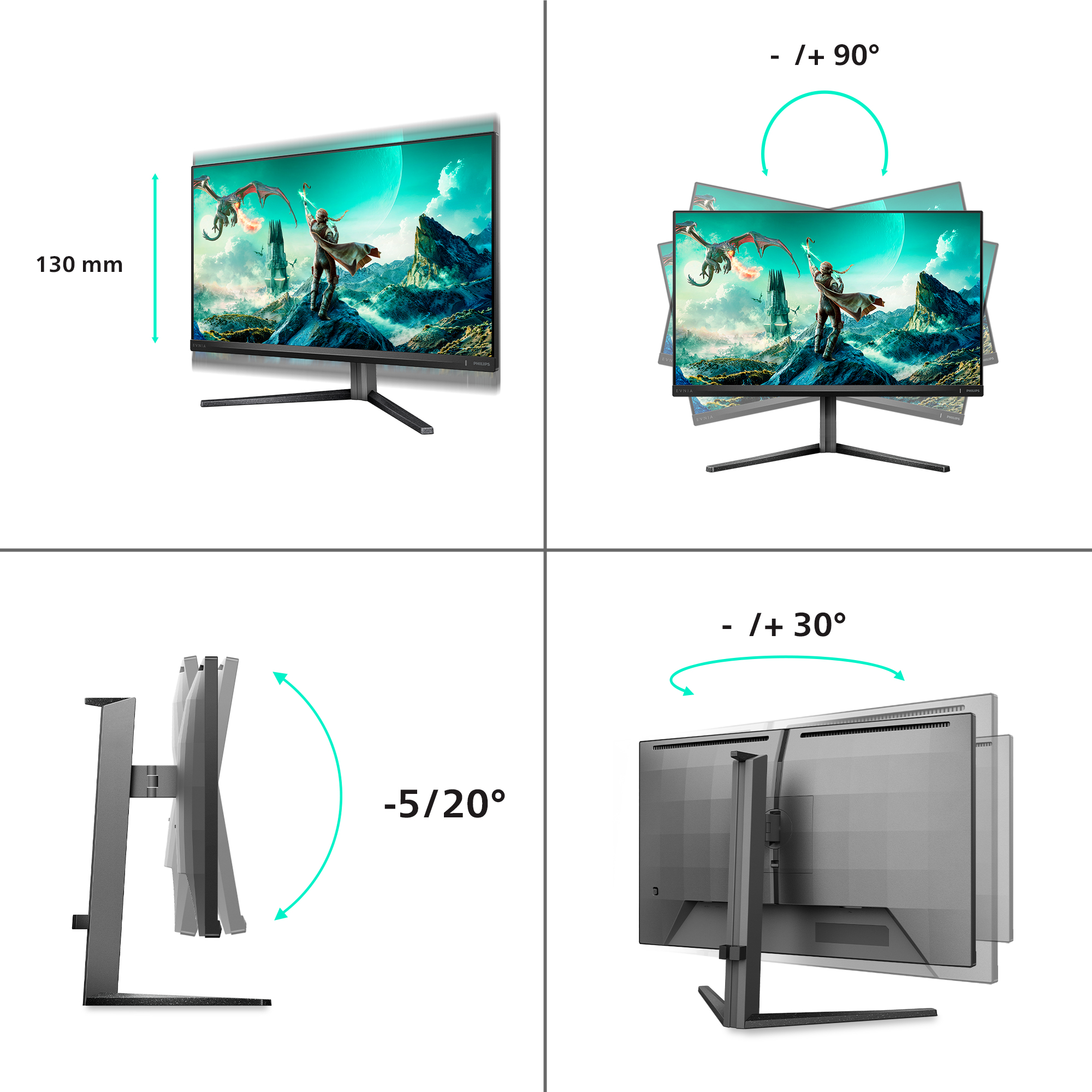 PHILIPS 27 VA MONITOR SPK 27M2N3800A/00 - Image 3