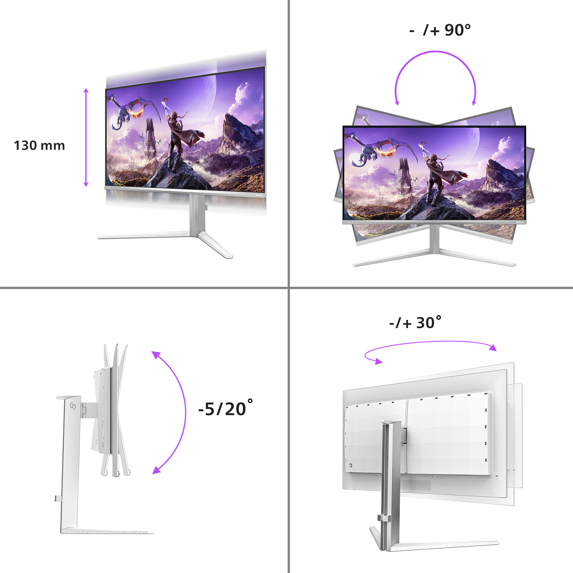 PHILIPS 31.5 OLED MON SPK 32M2N6901A/00 - Image 3