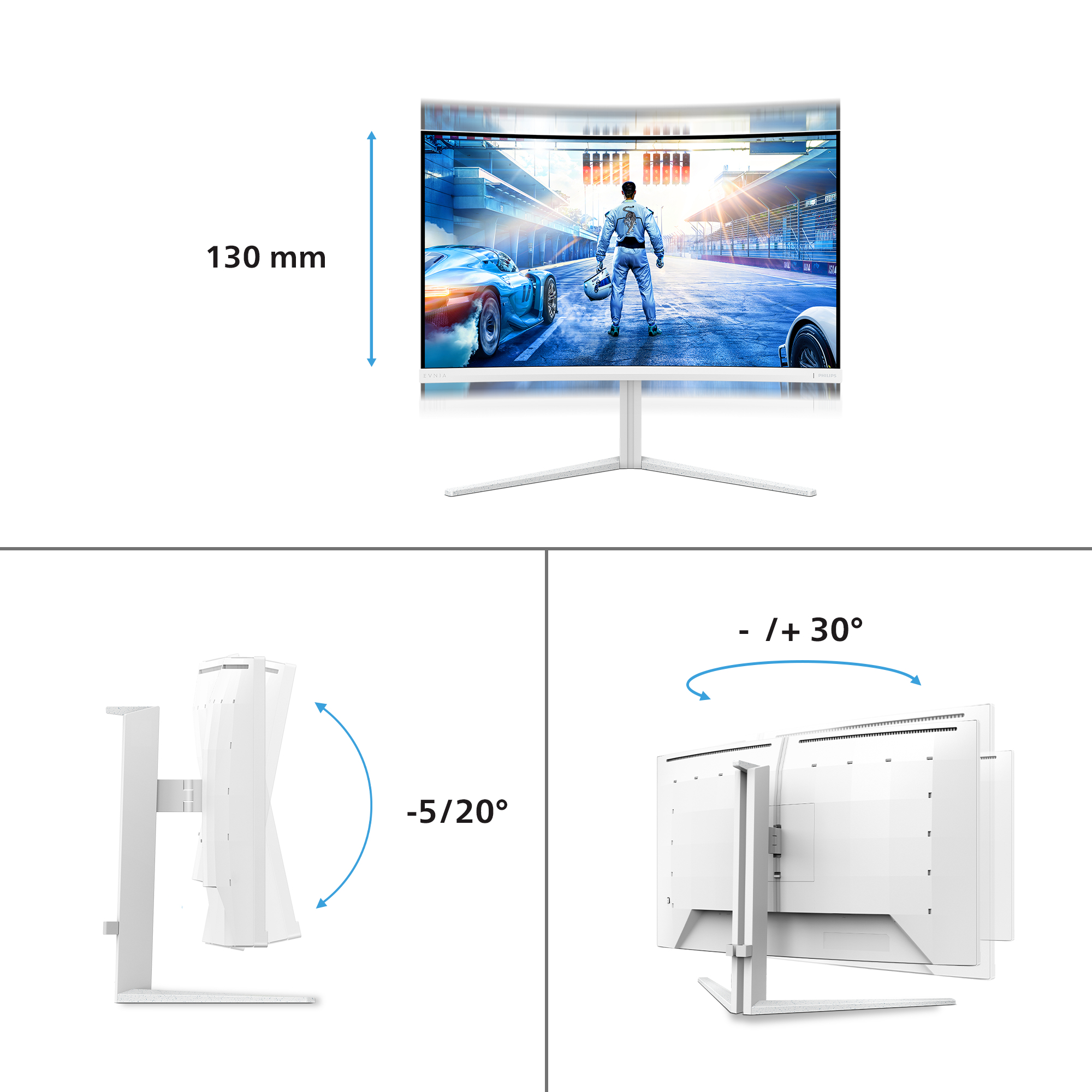 PHILIPS 31.5 VA MON CURV 32M2C5501/00 - Image 3