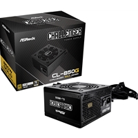 ASRock CL-850G 850W ATX Power Supply Unit, 80 PLUS GOLD Certified, 120mm Golf-Blade Fan, High Efficiency PSU