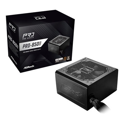 ASRock PRO-850B 850W ATX Power Supply Unit, 80 Plus Bronze Certified, 120mm Silent Cooling Fan, High Efficiency PSU - Image 2