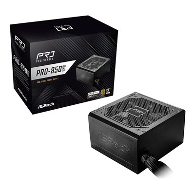 ASRock PRO-850G 850W ATX Power Supply Unit, 80 Plus Gold Certified, 120mm Silent Cooling Fan, High Efficiency PSU - Image 2