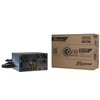 Seasonic CORE GC 750W 80 PLUS Gold ATX 3.1 Non-Modular PSU with 120mm Fan, Braided Cables & 5 Year Warranty, Black