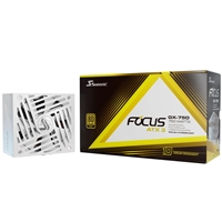 Seasonic FOCUS GX ATX 3.1  (FOCUS-GX-750-V4-WHITE) 750W PSU, 135mm Fan, 80 PLUS Gold, Fully Modular, Individual White Cables with Braided Pattern, 10 Years Warranty - WHITE