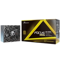 Seasonic FOCUS GX V4 850W 80 PLUS Gold ATX 3.1 Modular PSU with 135mm FDB Fan, OptiSink & 10 Year Warranty, Black