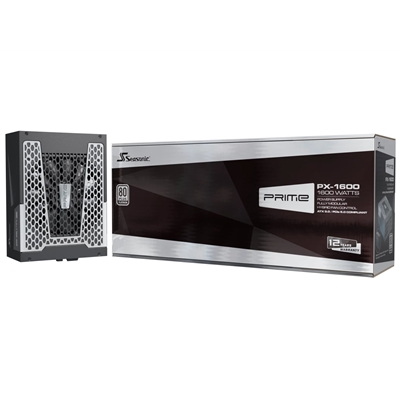 Seasonic PRIME PX-1600 1600W 80 PLUS Platinum ATX 3.0 Modular PSU with 135mm FDB Fan & 12 Year Warranty, Black - Image 2