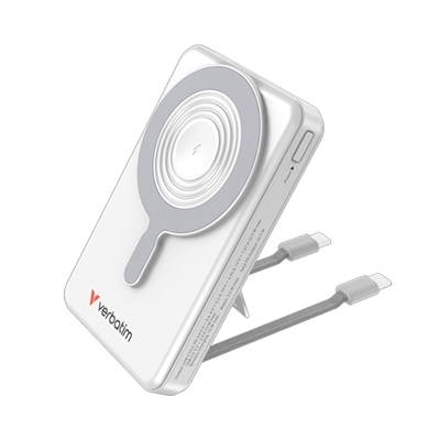 Verbatim Charge'n'Go 2C & Display MagSafe Power Bank 10000 mAh Silver - Image 2