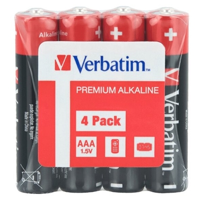 Verbatim AAA Battery Alkaline 4 Pack Shrink Wrap - Image 2