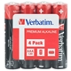 Verbatim AAA Battery Alkaline 4 Pack Shrink Wrap - Image 3