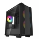 DeepCool CC360 ARGB, Black, Mini Tower Chassis w/ Tempered Glass Window, 3x 120mm ARGB Fans, USB 3.0, mATX/mITX - Image 3