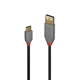 Lindy 36887 2m USB-A (M) 2.0 To USB-C (M) 2.0 Anthra Line 480Mbps Cable - Black - Image 3