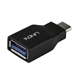 LINDY 41899 USB Adapter, USB 3.2 Type-C (M) to USB 3.2 Type-A (F), Adapter, Black, Supports Data Transfer Speeds up to 10Gbps, Robust PVC Housing & Nickel Connectors, Retail Polybag Packaging - Image 3