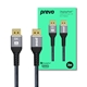 Prevo DP14-2M DisplayPort Cable, DisplayPort 1.4 (M) to DisplayPort 1.4 (M), 2m, Black & Grey, Supports Displays up to 8K@60Hz, Robust Braided Cable, Gold-Plated Connectors, Superior Design & Performance, Retail Box Packaging - Image 3