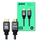 Prevo HDMI-2.1-3M HDMI Cable, HDMI 2.1 (M) to HDMI 2.1 (M), 3m, Black & Grey, Supports Displays up to 8K@60Hz, 99.9% Oxygen-Free Copper with Gold-Plated Connectors, Superior Design & Performance, Retail Box Packaging - Image 3