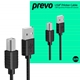 Prevo USBA-USBB-2M USB Printer Cable, USB 2.0 Type-A (M) to USB 2.0 Type-B (M), 2m, Black, 480Mbps Transmission Rate, Suitable for Printers & Scanners, Retail Box Packaging - Image 3