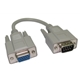 VGA Adapter Cable DB-9 (9-Pin Male) D-Sub Connection to a 15-pin Female High-Density VGA/SVGA Port, Gold Contacts, 0.21m, Grey - Image 3