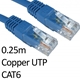 RJ45 (M) to RJ45 (M) CAT6 0.25m Blue OEM Moulded Boot Copper UTP Network Cable - Image 3