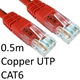 RJ45 (M) to RJ45 (M) CAT6 0.5m Red OEM Moulded Boot Copper UTP Network Cable - Image 3