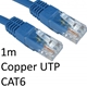 RJ45 (M) to RJ45 (M) CAT6 1m Blue OEM Moulded Boot Copper UTP Network Cable - Image 3