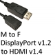 DisplayPort 1.2 (M) to HDMI 1.4 (F) Black OEM Converter Adapter - Image 3