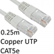 RJ45 (M) to RJ45 (M) CAT5e 0.25m White OEM Moulded Boot Copper UTP Network Cable - Image 3
