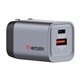 Verbatim GNC-35 GaN Charger 35W with 1 x USB-C PD 35W / 1 x USB-A QC 3.0 (EU/UK/US) - Image 3