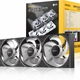 Antec Connect 120 ARGB Reverse 3-Pack 120mm PWM Fans with Daisy Chain Design and Vibration-Absorbing Pads - Image 3