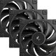 DeepCool FD12 120mm Case Fan 3-Pack, PWM Control, High Airflow, Low Noise, Hydro Bearing, Black, Anti-Vibration Pads, 4-Pin Connector - Image 3
