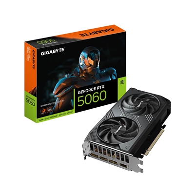 Gigabyte NVIDIA GeForce RTX 5060 WINDFORCE MAX OC 8GB GDDR7 Graphics Card, 3840 CUDA Cores, 2512 MHz Core Clock, Dual Fan, 3x DisplayPorts / 1x HDMI Port - Image 2