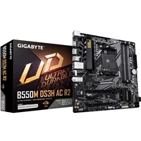 Gigabyte B550M DS3H AC R2 Ultra Durable AMD AM4 Socket Motherboard, Micro-ATX, 4x DDR4 Slots, 2x M.2 Sockets, GbE LAN, Wi-Fi 5, 1x DisplayPort / 1x HDMI Port
