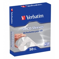 Verbatim CD-DVD Paper Sleeves 50-Pack