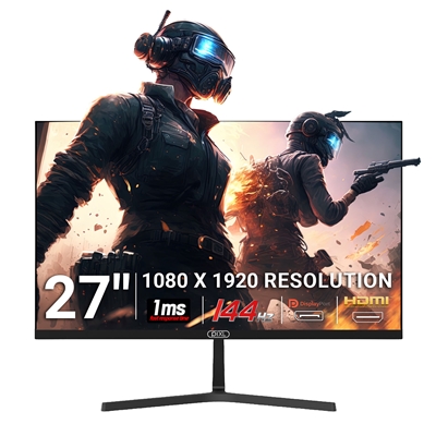 piXL PX27B221S 27 Inch 144Hz Full HD IPS Widescreen Monitor with Speakers, 1920x1080 Resolution, 1ms Response Time, 144Hz Refresh Rate, DisplayPort & HDMI - Image 2